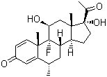 氟米龙分子结构 (CAS 426-13-1)