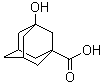 3-羟基-1-金刚烷甲酸分子结构 (CAS 42711-75-1)