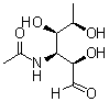 3-(乙酰氨基)-3,6-二脱氧-D-半乳糖分子结构 (CAS 4277-45-6)