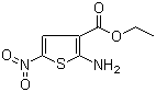 2-氨基-5-硝基-3-噻吩羧酸乙酯分子结构 (CAS 42783-04-0)