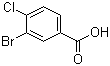 3-溴-4-氯苯甲酸分子结构 (CAS 42860-10-6)