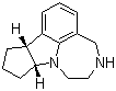 结构式 CAS# 428868-32-0, (8aR,11aR)-9H-4,5,6,7,8a,10,11,11a-八氢环戊并[4,5]吡咯并[3,2,1-jk][1,4]苯并二氮杂卓