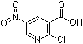 2-氯-5-硝基烟酸分子结构 (CAS 42959-38-6)