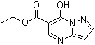 7-羟基吡唑并[1,5-a]嘧啶-6-甲酸乙酯分子结构 (CAS 43024-61-9)