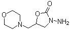 3-氨基-5-吗啉基甲基-2-恶唑烷酮分子结构 (CAS 43056-63-9)