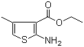 2-氨基-4-甲基-3-噻吩甲酸乙酯分子结构 (CAS 43088-42-2)