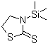 3-(三甲基硅基)-2-噻唑烷硫酮分子结构 (CAS 43112-41-0)