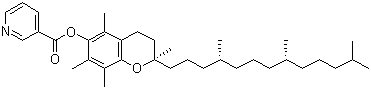 维生素 E 烟酸酯分子结构 (CAS 43119-47-7)