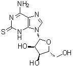 2-硫代腺苷分子结构 (CAS 43157-50-2)