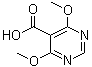 4,6-二甲氧基嘧啶-5-羧酸分子结构 (CAS 4319-93-1)