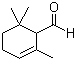 alpha-环柠檬醛分子结构 (CAS 432-24-6)