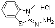 3-甲基-2-苯并噻唑酮腙盐酸盐分子结构 (CAS 4338-98-1)