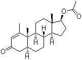 美替诺龙醋酸酯分子结构 (CAS 434-05-9)