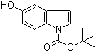 N-Boc-5-羟基吲哚分子结构 (CAS 434958-85-7)
