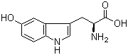 5-羟基色氨酸分子结构 (CAS 4350-09-8)