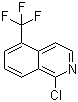 1-氯-5-(三氟甲基)异喹啉分子结构 (CAS 435278-04-9)