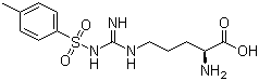 N'-对甲苯磺酰基-L-精氨酸分子结构 (CAS 4353-32-6)