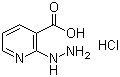 2-肼基-3-吡啶羧酸盐酸盐分子结构 (CAS 435342-14-6)