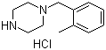 1-[(2-甲基苯基)甲基]哌嗪盐酸盐分子结构 (CAS 435345-16-7)