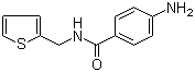 结构式 CAS# 436095-49-7, 4-氨基-N-(2-噻吩基甲基)苯甲酰胺