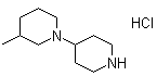 3-甲基-1,4'-联哌啶单盐酸盐分子结构 (CAS 436099-89-7)