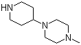 1-甲基-4-(哌啶-4-基)哌嗪分子结构 (CAS 436099-90-0)