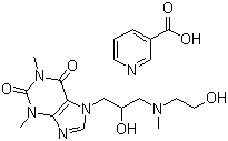 烟酸占替诺分子结构 (CAS 437-74-1)