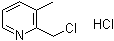 结构式 CAS# 4370-22-3, 2-氯甲基-3-甲基吡啶盐酸盐