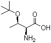 O-叔丁基-L-苏氨酸分子结构 (CAS 4378-13-6)