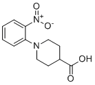1-(2-硝基苯基)哌啶-4-羧酸分子结构 (CAS 438192-02-0)