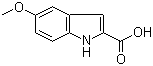 5-甲氧基吲哚-2-羧酸分子结构 (CAS 4382-54-1)