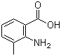 2-氨基-3-甲基苯甲酸分子结构 (CAS 4389-45-1)