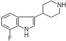 7-氟-3-(4-哌啶基)-1H-吲哚分子结构 (CAS 439082-27-6)