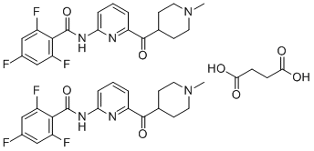 拉米地坦琥珀酸盐分子结构 (CAS 439239-92-6)