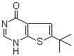 结构式 CAS# 439692-54-3, 6-(叔丁基)噻吩并[2,3-d]嘧啶-4(3H)-酮