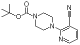4-(3-氰基-2-吡啶基)-1-哌嗪甲酸叔丁酯分子结构 (CAS 440100-15-2)