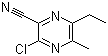3-氯-6-乙基-5-甲基吡嗪-2-甲腈分子结构 (CAS 440124-23-2)