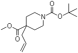 4-(2-Propen-1-yl)-1,4-piperidinedicarboxylic acid 1-tert-butyl 4-methyl ester molecular structure (CAS 441774-09-0)