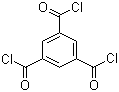1,3,5-苯三甲酰氯分子结构 (CAS 4422-95-1)