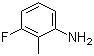 3-氟-2-甲基苯胺分子结构 (CAS 443-86-7)