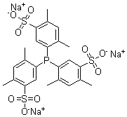 Tris(2,4-dimethyl-5-sulfophenyl)phosphine trisodium salt molecular structure (CAS 443150-11-6)