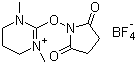 O-琥珀酰亚胺-1,3-二甲基丙基脲四氟硼酸盐分子结构 (CAS 443305-34-8)