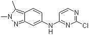 N-(2-氯嘧啶-4-基)-2,3-二甲基-2H-吲唑-6-胺分子结构 (CAS 444731-74-2)