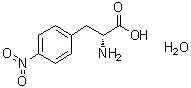 4-硝基-D-苯丙氨酸一水合物分子结构 (CAS 444777-67-7)