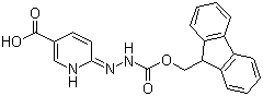 6-[2-[(9H-芴-9-甲氧基)羰基]肼基]-3-吡啶羧酸分子结构 (CAS 444794-69-8)