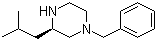 (S)-N4-苄基-2-异丁基哌嗪分子结构 (CAS 444892-03-9)