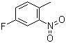 4-氟-2-硝基甲苯分子结构 (CAS 446-10-6)