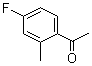 structure of CAS# 446-29-7, 4'-Fluoro-2'-methylacetophenone;1-(4-Fluoro-2-methylphenyl)ethanone