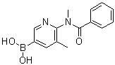 [6-(Benzoylmethylamino)-5-methyl-3-pyridinyl]boronic acid molecular structure (CAS 446299-81-6)