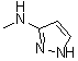 N-甲基-1H-吡唑-3-胺分子结构 (CAS 446866-62-2)